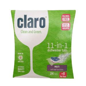 قرص ماشین ظرفشویی کلارو مدل 11in1 بسته 32 عددی Claro 11in1 Dishwasher Tablets Pack Of 32